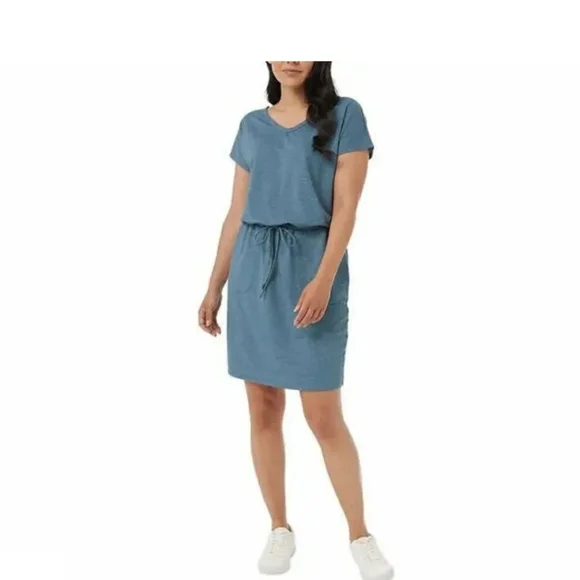 32 degrees short sleeve dress 32 Degrees Women's Cool T-Shirt Dress - Moisture Wicking 4-Way Stretch Casual Dress